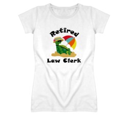 Retired Law Clerk Funny Job T Shirt
