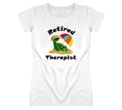 Retired Therapist Funny Job T Shirt