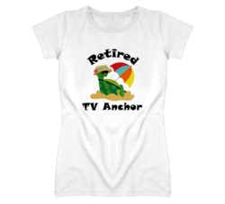 Retired TV Anchor Funny Job T Shirt