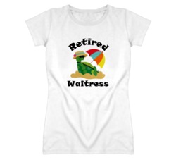 Retired Waitress Funny Job T Shirt