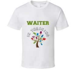 Waiter In Training Kids Occupation T Shirt