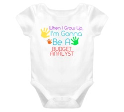 I Am Gonna Be A Budget Analyst Cute Baby One Piece
