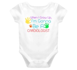 I Am Gonna Be A Cardiologist  Cute Baby One Piece