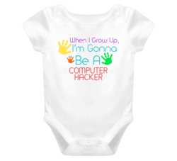 I Am Gonna Be A Computer Hacker Cute Baby One Piece