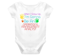 I Am Gonna Be An Operations Management Analyst Cute Baby One Piece