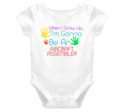 I Am Gonna Be An Aircraft Assembler Cute Baby One Piece