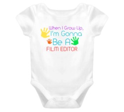 I Am Gonna Be A Film Editor Cute Baby One Piece