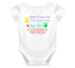 I Am Gonna Be An Engineering Manager Cute Baby One Piece