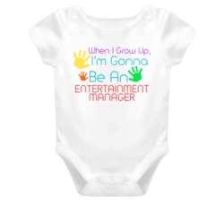 I Am Gonna Be An Entertainment Manager Cute Baby One Piece
