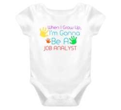 I Am Gonna Be A Job Analyst Cute Baby One Piece
