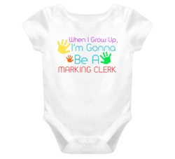 I Am Gonna Be A Marking Clerk Cute Baby One Piece