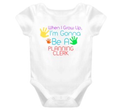 I Am Gonna Be A Planning Clerk Cute Baby One Piece