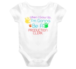 I Am Gonna Be A Production Clerk Cute Baby One Piece