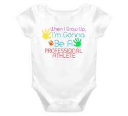 I Am Gonna Be A Professional Athlete Cute Baby One Piece
