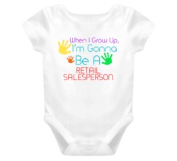I Am Gonna Be A Retail Salesperson Cute Baby One Piece