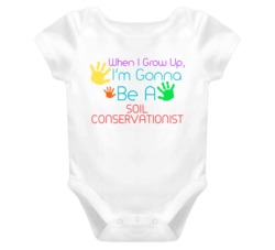 I Am Gonna Be A Soil Conservationist Cute Baby One Piece
