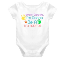 I Am Gonna Be A Tax Auditor Cute Baby One Piece