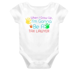 I Am Gonna Be A Tax Lawyer Cute Baby One Piece