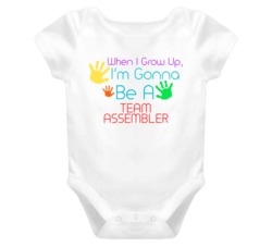 I Am Gonna Be A Team Assembler Cute Baby One Piece