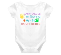 I Am Gonna Be A Travel Writer Cute Baby One Piece