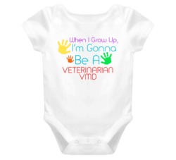 I Am Gonna Be A Veterinarian Vmd Cute Baby One Piece
