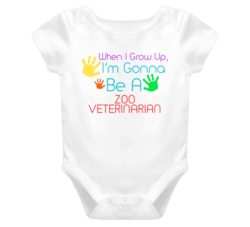 I Am Gonna Be A Zoo Veterinarian Cute Baby One Piece