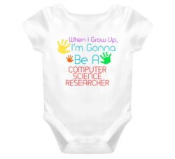 I Am Gonna Be A Computer Science Researcher Cute Baby One Piece