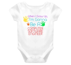 I Am Gonna Be A Computer Software Engineer Cute Baby One Piece