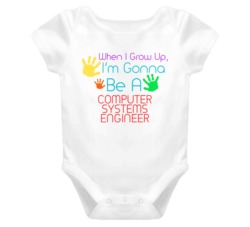 I Am Gonna Be A Computer Systems Engineer Cute Baby One Piece