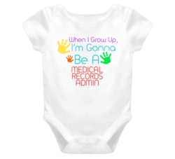 I Am Gonna Be A Medical Records Admin Cute Baby One Piece