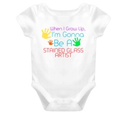 I Am Gonna Be A Stained Glass Artist Cute Baby One Piece