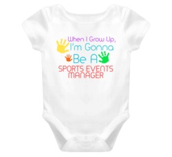I Am Gonna Be A Sports Events Manager Cute Baby One Piece