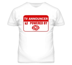 TV Announcer Fueled By Donuts Occupation T Shirt