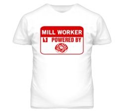 Mill Worker Fueled By Donuts Occupation T Shirt