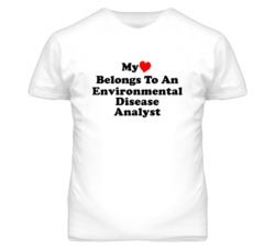 My Heart Belongs To An Environmental Disease Analyst Funny T Shirt