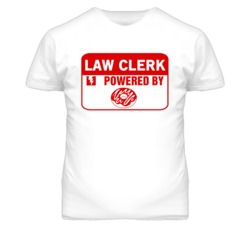 Law Clerk Fueled By Donuts Occupation T Shirt