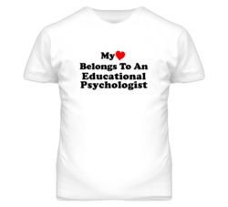 My Heart Belongs To An Educational Psychologist Funny T Shirt