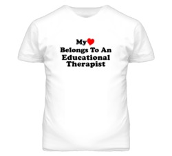 My Heart Belongs To An Educational Therapist Funny T Shirt