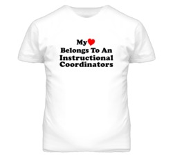 My Heart Belongs To An Instructional Coordinators Funny T Shirt