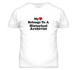 My Heart Belongs To A Historical Archivist Funny T Shirt
