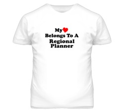 My Heart Belongs To A Regional Planner Funny T Shirt