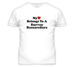 My Heart Belongs To A Survey Researchers Funny T Shirt