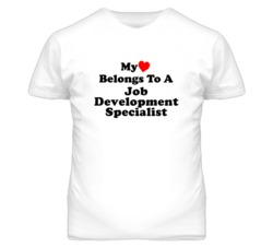 My Heart Belongs To A Job Development Specialist Funny T Shirt