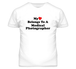 My Heart Belongs To A Medical Photographer Funny T Shirt
