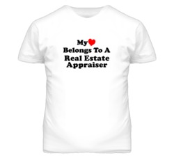 My Heart Belongs To A Real Estate Appraiser Funny T Shirt