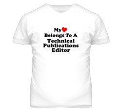 My Heart Belongs To A Technical Publications Editor Funny T Shirt