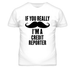If You Really Moustache I'm A Credit Reporter Funny T Shirt