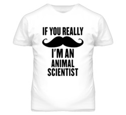 If You Really Moustache I'm An Animal Scientist Funny T Shirt