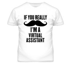 If You Really Moustache I'm A Virtual Assistant Funny T Shirt