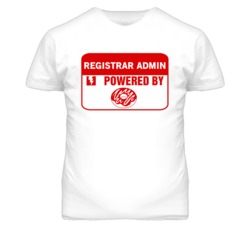 Registrar Administrators Fueled by Donuts Occupations T Shirt
